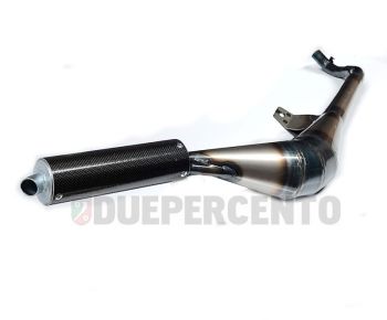 Marmitta SIMONINI, Ø = 22mm con silenziatore in carbonio per PIAGGIO CIAO/ PX/ Bravo