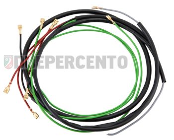 Impianto elettrico nero senza frecce e batteria OP QUALITY per PIAGGIO CIAO/ PX/ SC/ Bravo