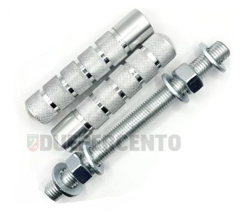 Poggiapiedi GPRACINGPARTS barra lunga con vite passante M16 per PIAGGIO CIAO/ PX/ SI/ Bravo/ Superbravo/ Boxer con cavalletto laterale
