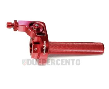 Comando gas rapido GPRACINGPARTS CNC rosso anodizzato, ø20 mm