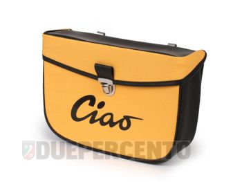 Borsa porta oggetti laterale MOTO NOSTRA, nero / giallo per PIAGGIO CIAO/PX/SC