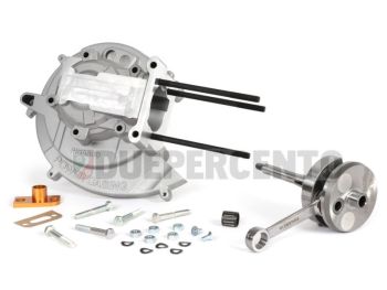 Carter motore PINASCO MASTER 43x43mm con albero motore con spinotto 12mm per PIAGGIO Ciao/ Boxer/ Bravo/ PX/ SI