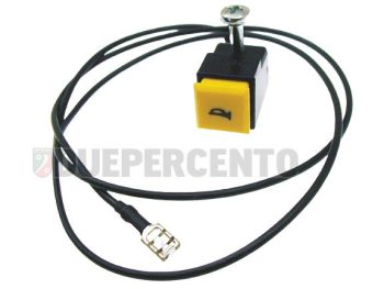 Pulsante clacson GRABOR tasto giallo per Piaggio CIAO/ PX/ SC/ SI/ Bravo/ Superbravo