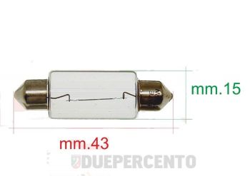 Lampadina siluro 6V 18W - 15x43 luce di posizione fanale anteriore per PIAGGIO Ciao/ SI/ Garelli