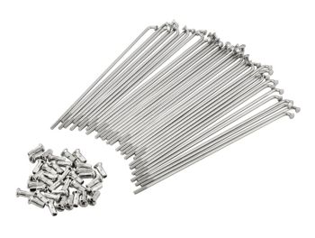 Kit raggi con nippli GPO per cerchio da 17" ruota anteriore per PIAGGIO CIAO/PX/SC/Bravo