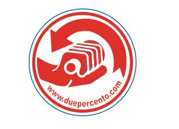 Adesivo Duepercento scootershop "tieni aperto" rosso