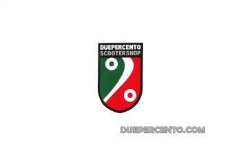 Adesivo DUEPERCENTO SCOOTERSHOP scudo tricolore 45 x 70mm