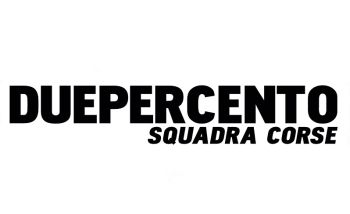 Adesivo Duepercento squadra corse prespaziato 360 x 60mm nero