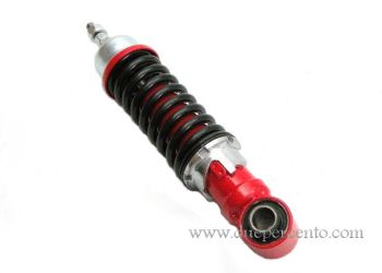 Ammortizzatore anteriore CARBONE corpo ROSSO molla NERA per Vespa 50/ 50 Special/ ET3/ Primavera
