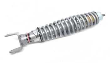 Ammortizzatore posteriore CARBONE corpo GRIGIO molla GRIGIA per Vespa 50/ ET3/ Primavera/ PX125-200/ P200E/ T5