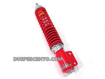Ammortizzatore anteriore CARBONE corpo ROSSO molla ROSSA per Vespa PX125-200/ PE200/ T5/ MY/ LML