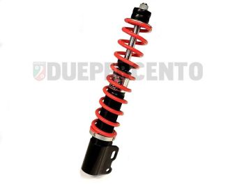 Ammortizzatore anteriore YSS corpo nero, molla rossa per Vespa PX125-200/ P200E/ Arcobaleno/ '98/ MY/ '11/ T5