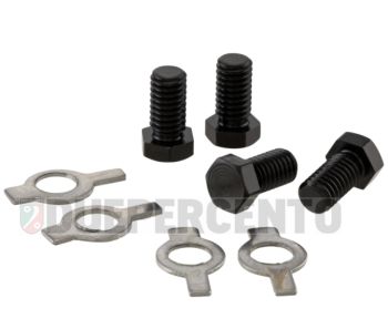 Viti e rondelle M6x11 chiave 8, 4 pz per ventola volano Vespa 125 V1-15/V30-33/VM/VN/VNA/VNB1-3/150 VL/VB1/T1-4/VBA/VBB/VGLA-B/GS VS1-5/Hoffmann/ACMA