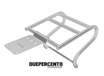 Portapacchi / Portabauletto posteriore cromato per Vespa PX125-200/ P200E / Arcobaleno/ '98/ MY/ '11
