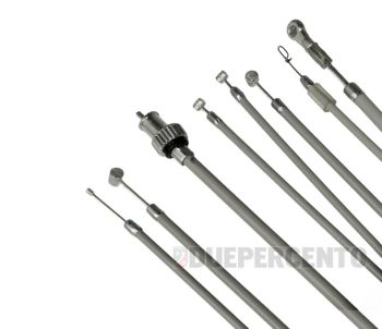 Kit cavi e guaine grigie in teflon per Vespa PX125-200/ PE/ MY/'11