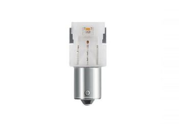 Lampadina 12V BA15S LED OSRAM orange (PW21) luce posizione fanale anteriore e posteriore per Vespa PX125-150/ PX125-200E/ P200E