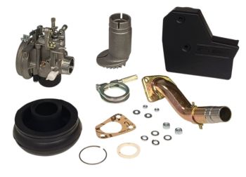 Kit carburatore DELL'ORTO SHBC 19.19E e collettore aspirazione 19mm, 3 fori per Vespa PK50-125/ S/ XL/ XL2/ ETS
