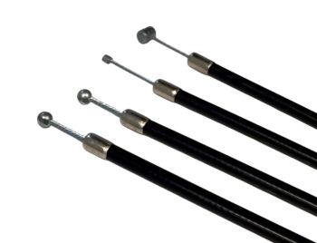 Kit cavi e guaine nere in teflon per Piaggio Ciao PX