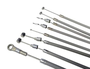 Kit cavi e guaine grigie in teflon RMS CLASSIC per Vespa 50/ 50 Special/ ET3/ Primavera/ PK50-125