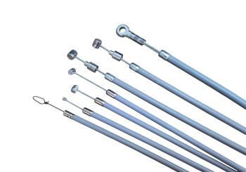 Kit cavi e guaine grigie in teflon RMS CLASSIC per Vespa P125-150X/PX125-200E/ Lusso 1°/ P150S/ P200E Prima serie