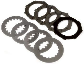 Dischi frizione FERODO 2.0 per frizioni 8 molle, 4 dischi sughero, 4 infradischi per Vespa PX125-200/ GTR/ TS P200E/ Cosa200/ Rally180-200/ T5