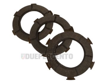 Dischi frizione FERODO 2.0 per frizioni 6 molle, 3 dischi sughero, per Vespa PX125-150/ Lusso/ MY/ GTR/ TS/ Sprint Veloce