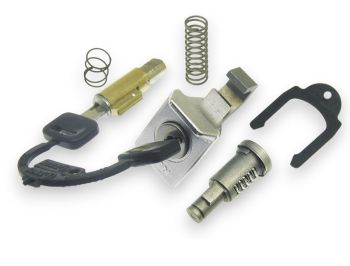 Kit serratura bloccasterzo/bauletto/sella, ZADI, guida 4mm per Vespa PX125-200-E/ Lusso 1°/ P150S/ P200E