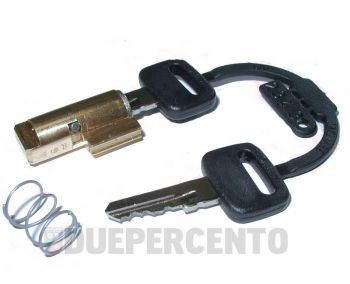 Bloccasterzo, ZADI, l=31,5 mm, chiave in plastica, guida: 4mm per Vespa 50N/ 50 Special/ Primavera/ GT/ Sprint/ TS/ GTR, Super/ 160 GS/ 180SS