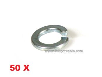 Rondella spezzata M8, zincata, 50 pz, per cerchio ruota per Vespa 50/ ET3/ Primavera/ PX125-200/ GT/ GTR/ TS/ GL/ Sprint/ Rally