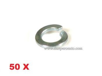 Rondella spezzata M7, zincata, 50 pz, per prigionieri carter motore Vespa