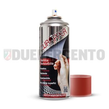 Bomboletta vernice rimovibile Wrapper Rosso Traffico ml 400
