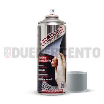Bomboletta vernice rimovibile Wrapper Grigio Argento ml 400