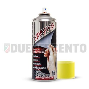 Bomboletta vernice rimovibile Wrapper Fluo Giallo ml 400