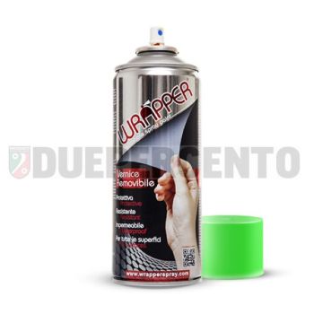 Bomboletta vernice rimovibile Wrapper Fluo Verde ml 400