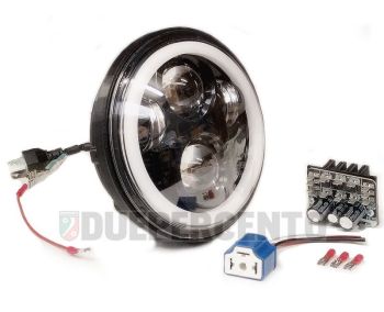 Fanale anteriore a led EVOK per Vespa PX125-200/ P200E/ GTR/ TS/ RALLY