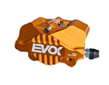 Pinza freno EVOK IRON BRAKE P34, 1 pistoncino Ø 34 mm, arancione, per Vespa PX '98/ MY/ '11 kit GRIMECA