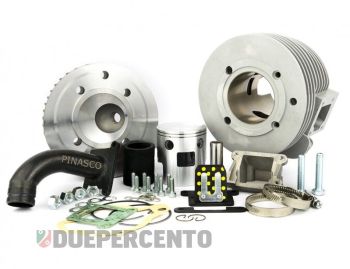 Cilindro da competizione PINASCO NORDKAPP lamellare, 160CC, Ø 60mm, corsa 57mm, alluminio, 5 travasi, completo di testa