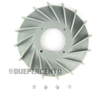 Ventola volano PINASCO in teflon grigio per accensione PINASCO FLYTECH per Vespa 125/150 VM1-2-3 - VL1-2-3 - MOTORI 5%