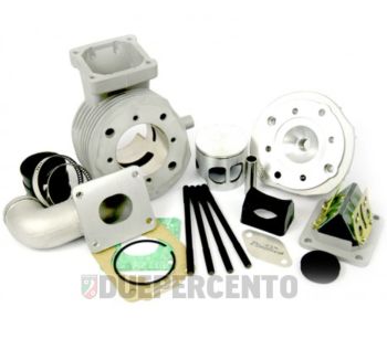 Cilindro da competizione PINASCO Zuerino SRV 102cc d55, corsa 43, collettore Ø22-24-25 in per Vespa 50/ L/ N/ R/ 50 Special/ PK 50-125/ S/ XL/ XL2