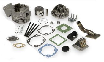 Cilindro da competizione PINASCO Zuerino Booster SRV 102cc d55, corsa 43, collettore Ø19 per Vespa 50/ L/ N/ R/ 50 Special