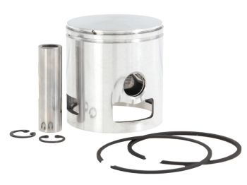 Pistone completo PINASCO per kit 177cc, ghisa 2 travasi, Ø 63mm, per Vespa 125 VNB/ GT/ GTR 1°/ Super/ 150 VBA/ VBB/ GL/ Sprint 1°