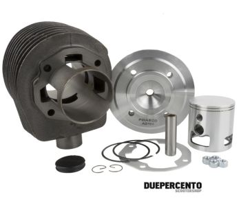 Cilindro da competizione PINASCO 190cc, d63, corsa 60, testa candela centrale, per Vespa PX125-150/ Lusso/ MY/ GTR/ TS/ Sprint Veloce