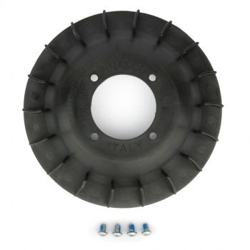 Ventola volano PINASCO in teflon nero per accensione PINASCO FLYTECH per Vespa PX125-200 / P200E / 180-200 Rally/ Cosa/ Sprint /GT/ GTR/ T5