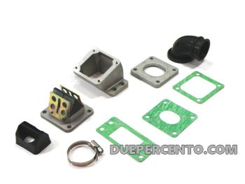 Collettore aspirazione lamellare PINASCO 30mm, per carter PINASCO - Vespa PX125-200/ P200E/ GT/ Sprint/ TS/ Rally180-200/ T5/ Cosa