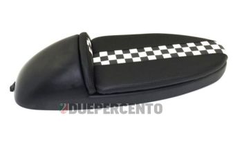 Sella NISA CORSA in abs con cuscino nero a scacchi per Vespa 50/ 50 Special/ ET3/ Primavera