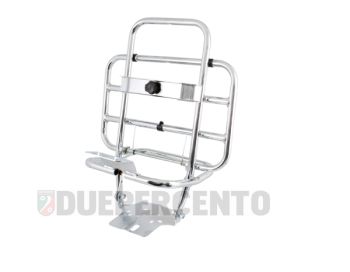 Portapacchi posteriore FACO cromato con portaruota per Vespa 50/ 50 Special/ ET3/ Primavera