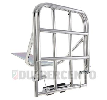Portapacchi posteriore CUPPINI cromato per Vespa 125 VNA/ VNB/ GT/ GTR/ Super/ TS/1 50 VBA/ VBB/ GL/ Sprint/ V/ 160 GS 2°/ 180 SS/ Rally