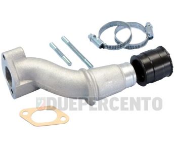 Collettore aspirazione POLINI, 24mm, 2 fori per CP 24/ PHBL 24 per Vespa 50/ 50 special/ ET3/ primavera