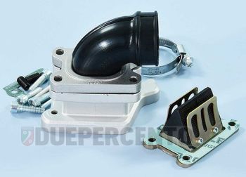 Collettore aspirazione lamellare POLINI per carter con attacco lungo per Vespa PX125-200 / P200E / 180-200 Rally/ Cosa/ Sprint/ GTR / T5