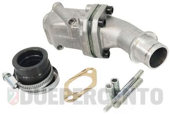 Collettore aspirazione lamellare POLINI 24mm, 2 fori per CP 24 per Vespa 50/ 50 special/ ET3/ primavera